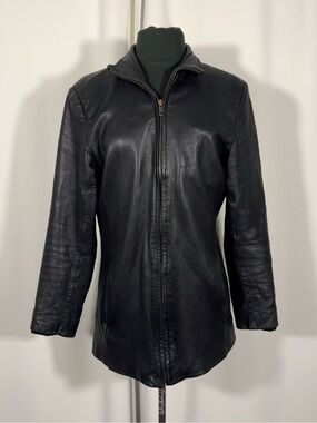 Vintage Canyon Outback Black Leather Jacket